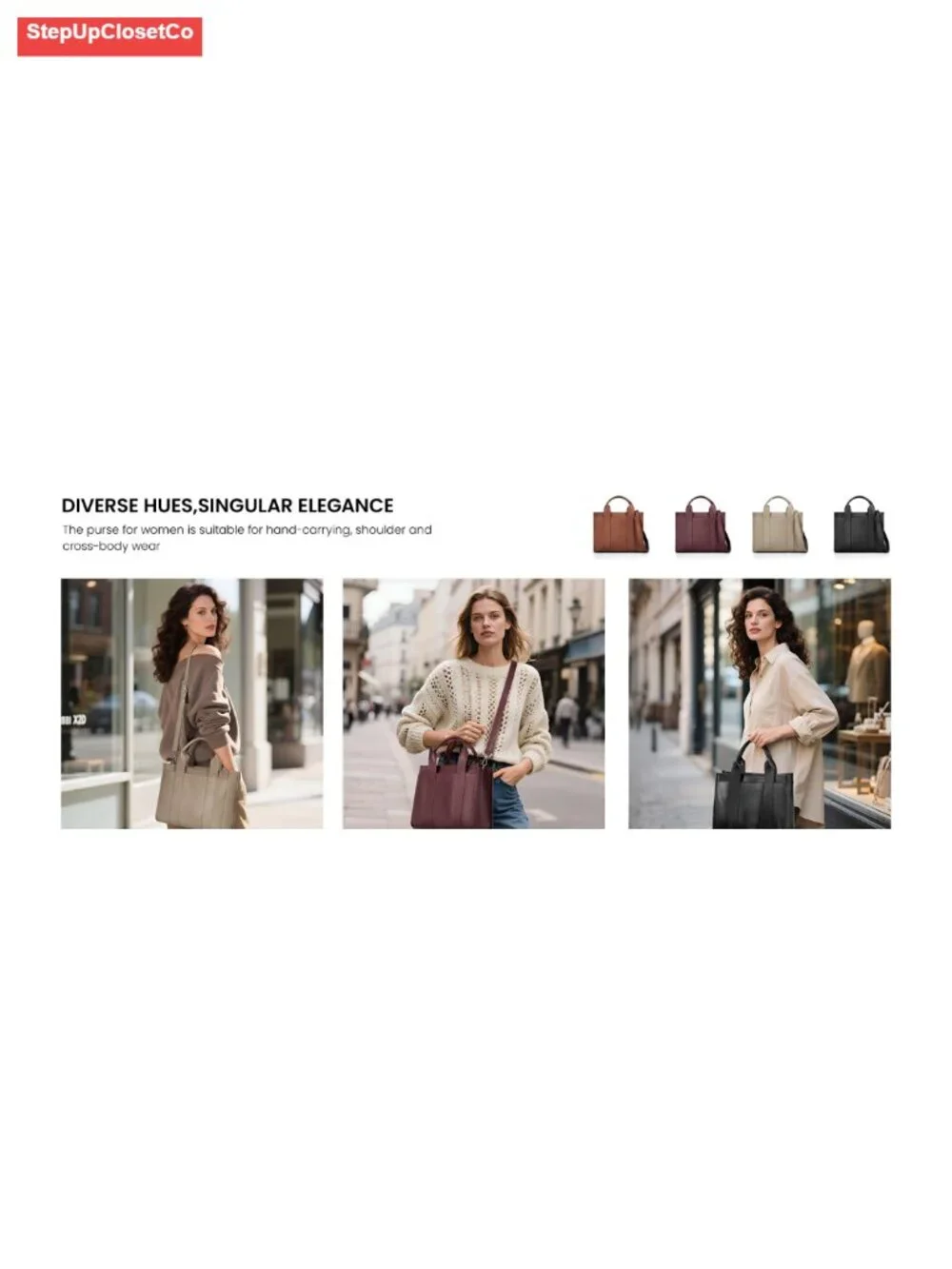 Genuine Leather Satchel Tote Bag Women Crossbody Shoulder Purse RFID Zipper